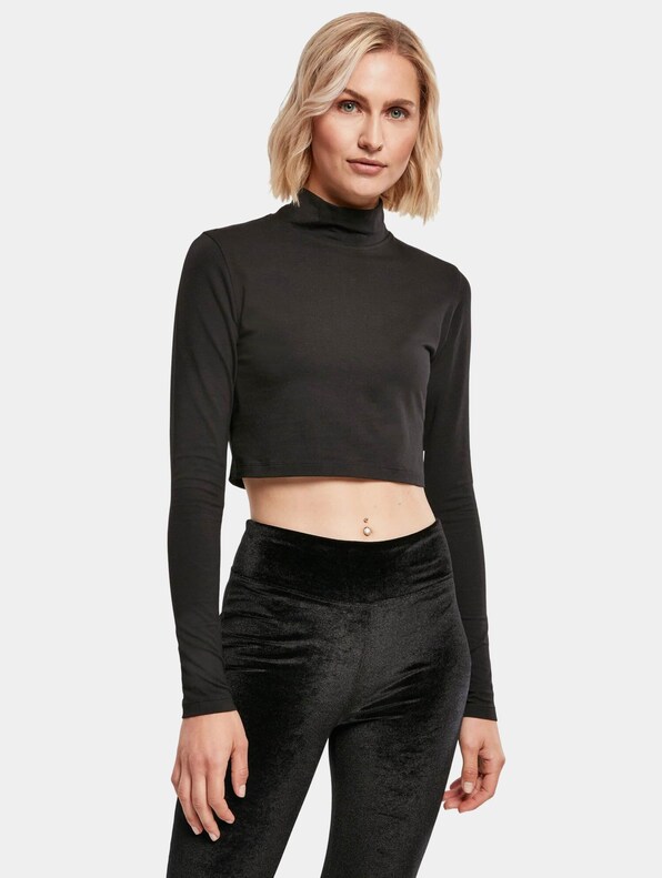 Ladies Organic Cropped Turtelneck -0