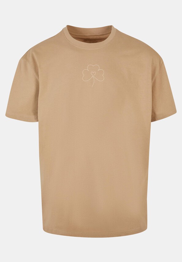 Spring - Leaf Clover Flower Heavy Oversized Tee-0