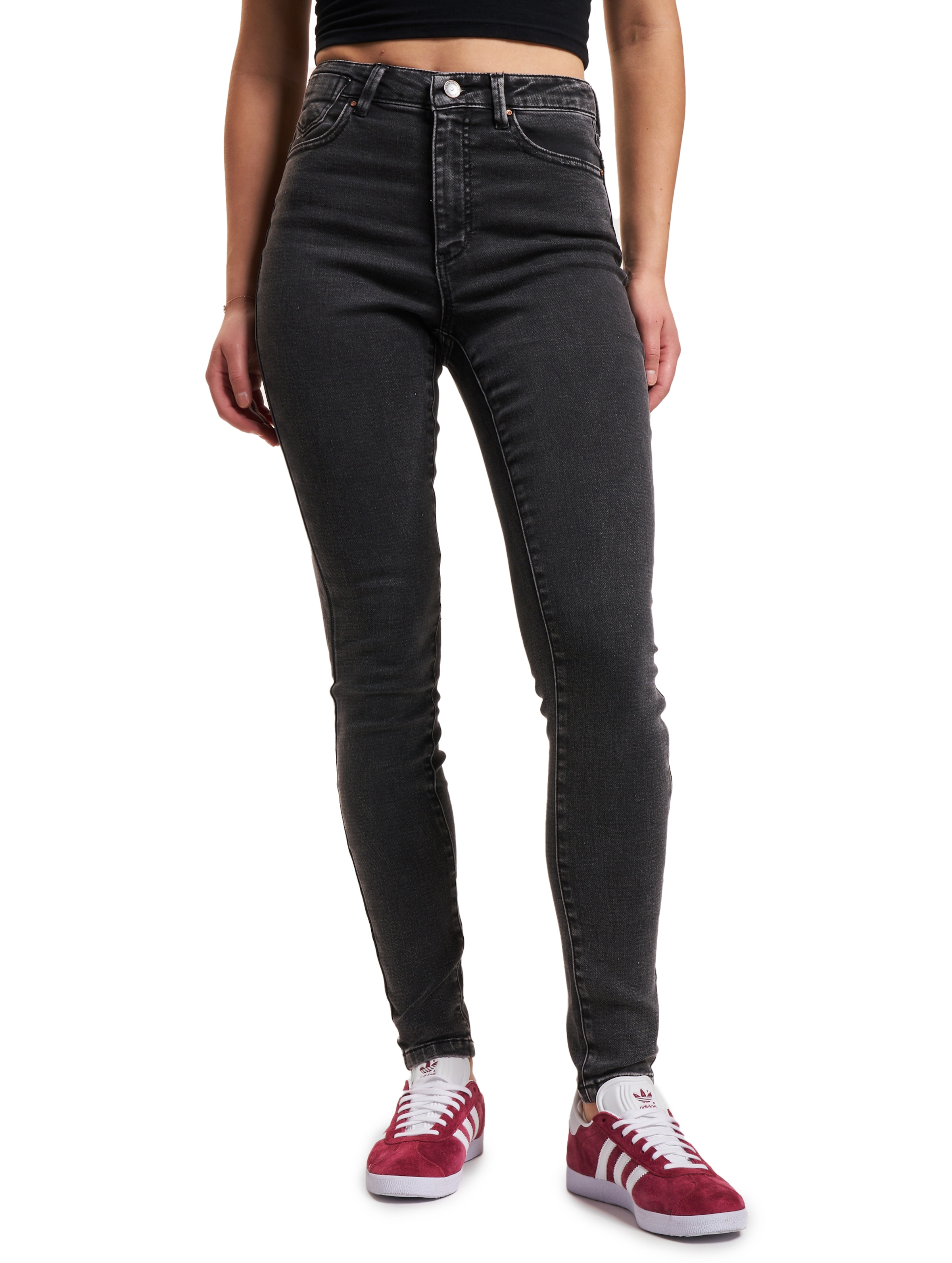 Only Skinny Jeans Vrouwen op kleur zwart, Maat XL_32