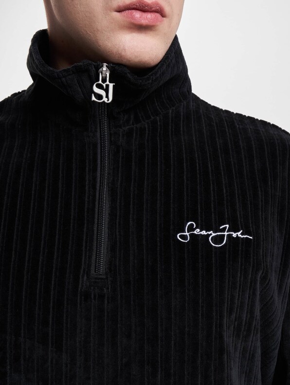 Script Logo Striped Velours-3