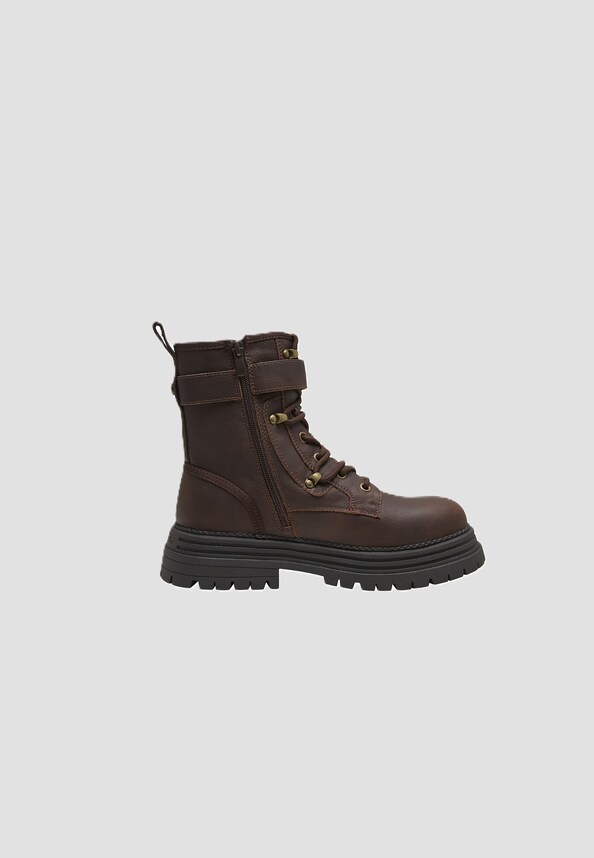 LENNOX LACE UP BIKER MID-3