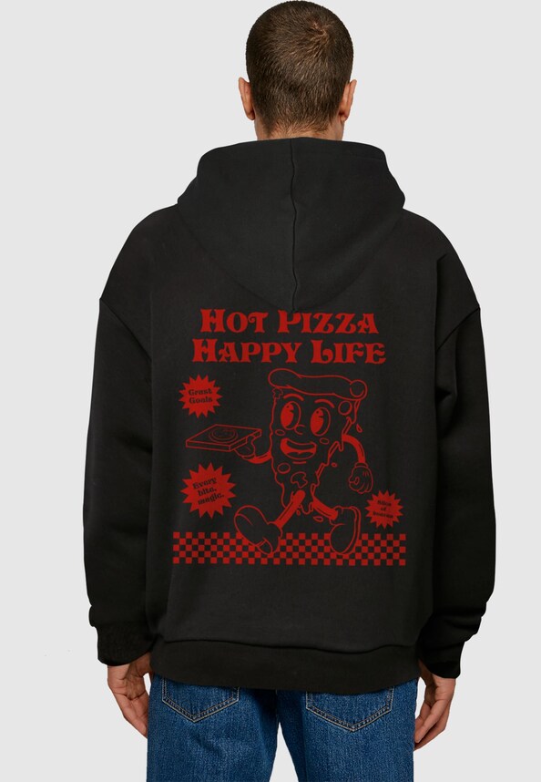Hot Pizza Happy Life Hoody-1