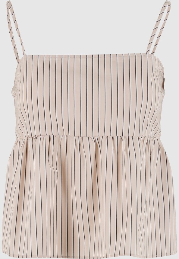Ladies Striped Cotton Cami Top-4