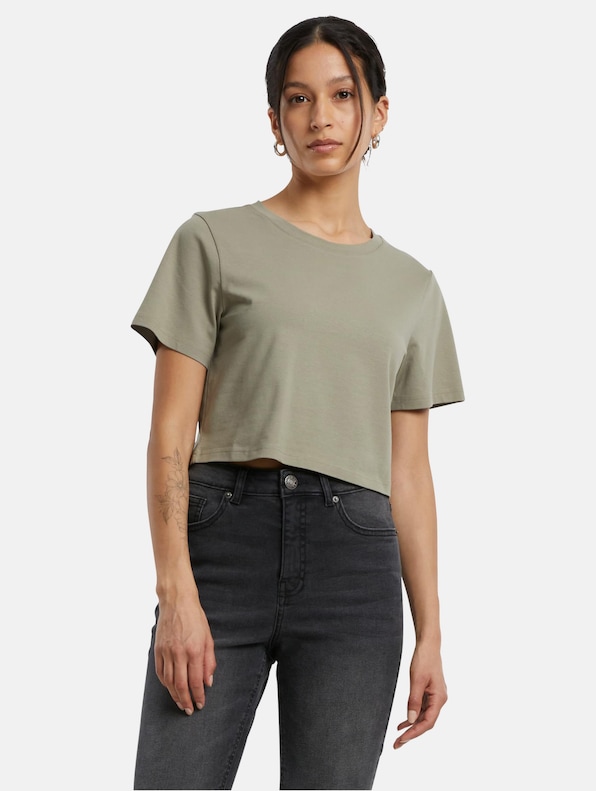 Ladies Cropped Tee-0