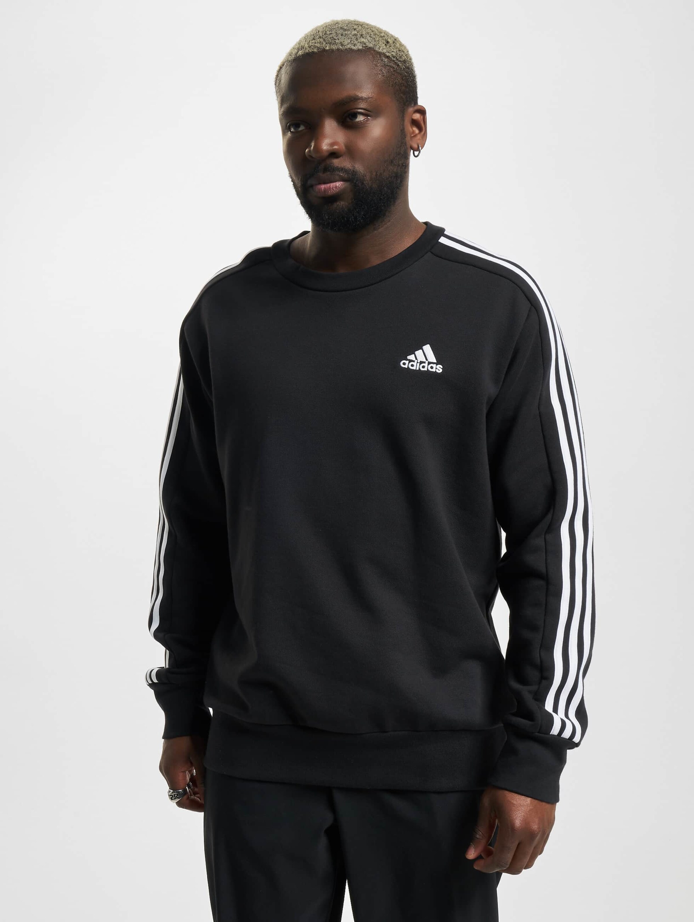 3 stripes crew clearance sweatshirt