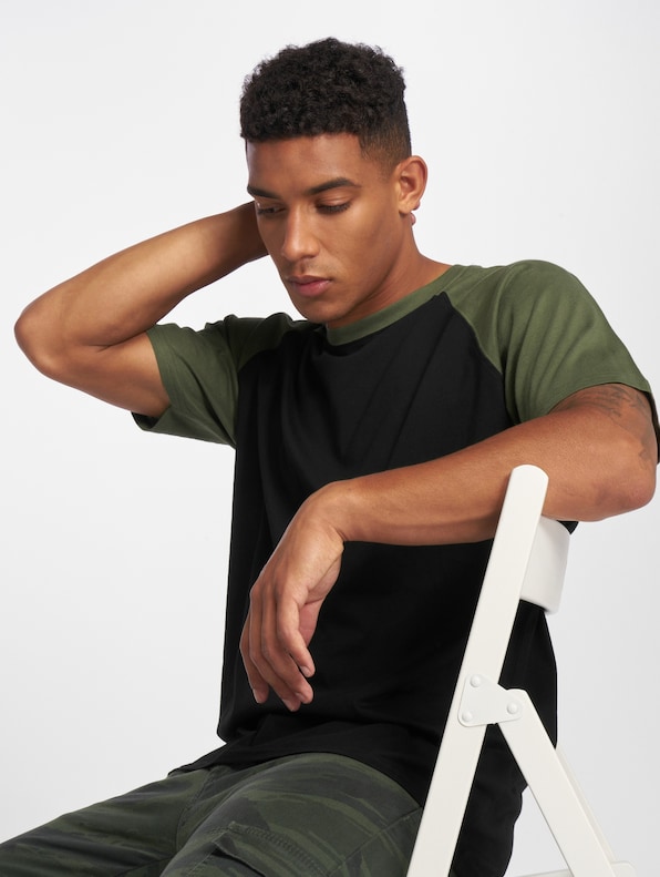 Raglan Contrast Tee-0