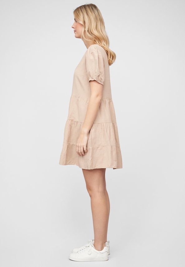 VIPRISILLA V-NECK S/S SHORT DRESS-2