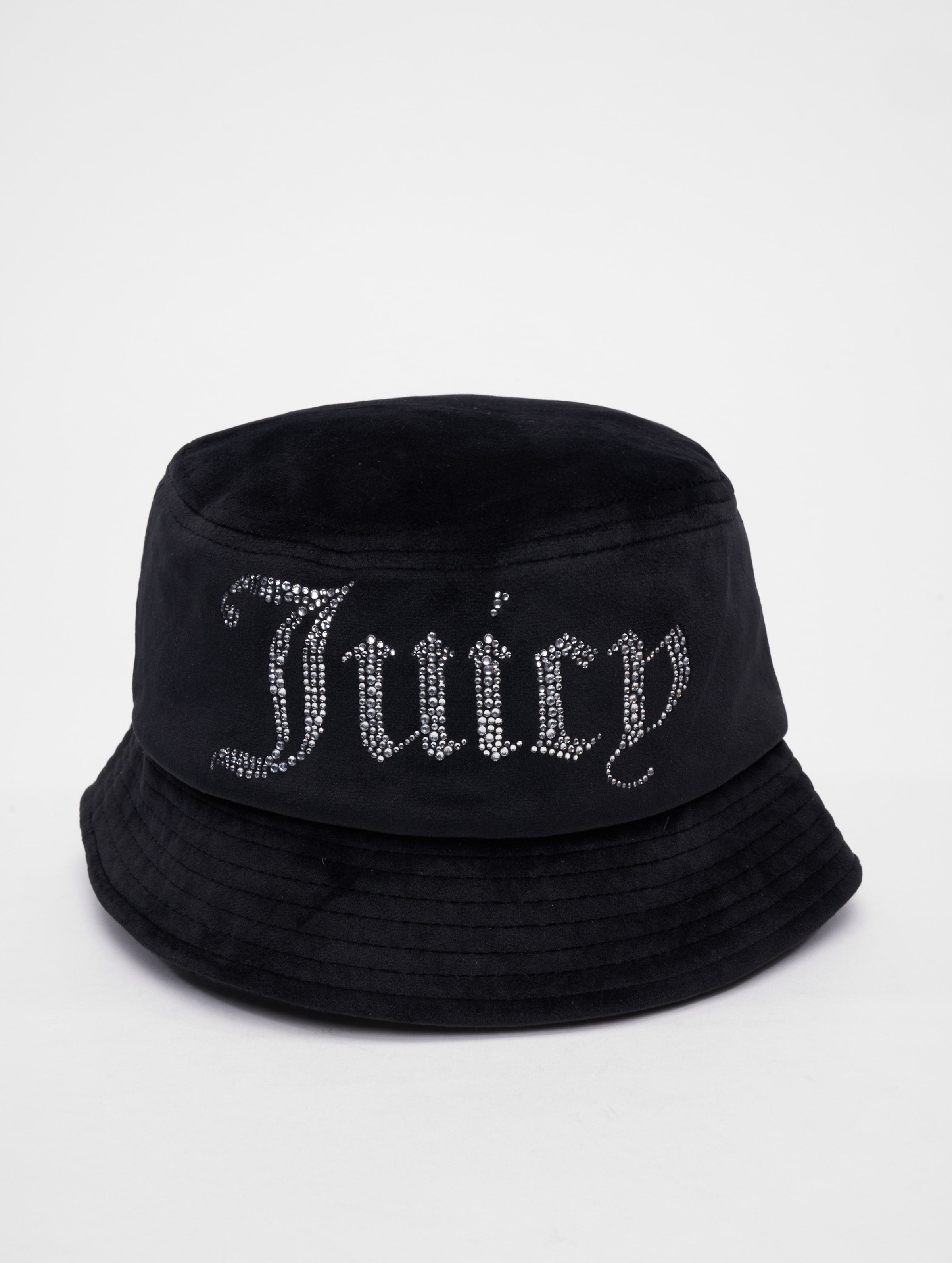 Juicy Couture Dalia Velour Bucket Hat Frauen,Unisex op kleur zwart, Maat ONE_SIZE