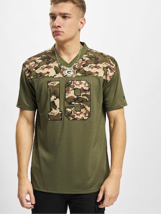 New Era NFL Green Bay Packers Camo Infill Oversized Mesh  T-Shirt