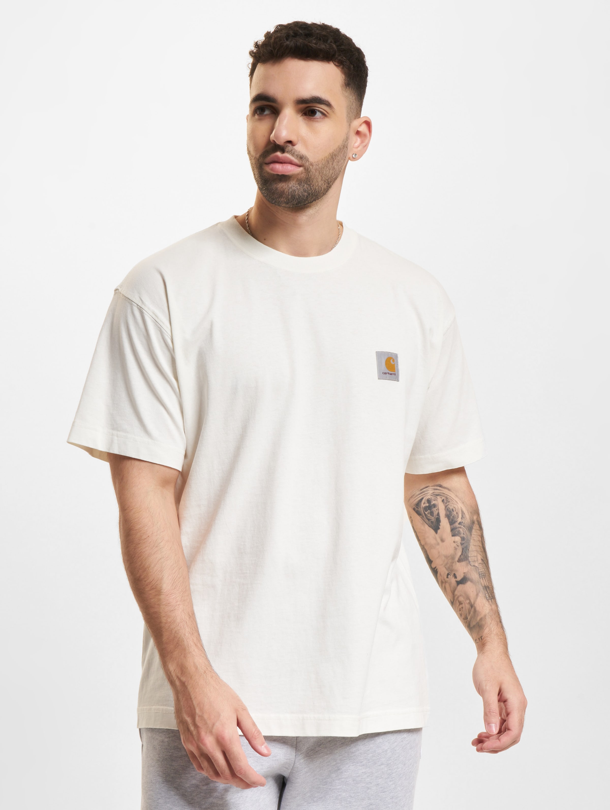 Carhartt WIP Nelson T-Shirt Männer,Unisex op kleur wit, Maat M