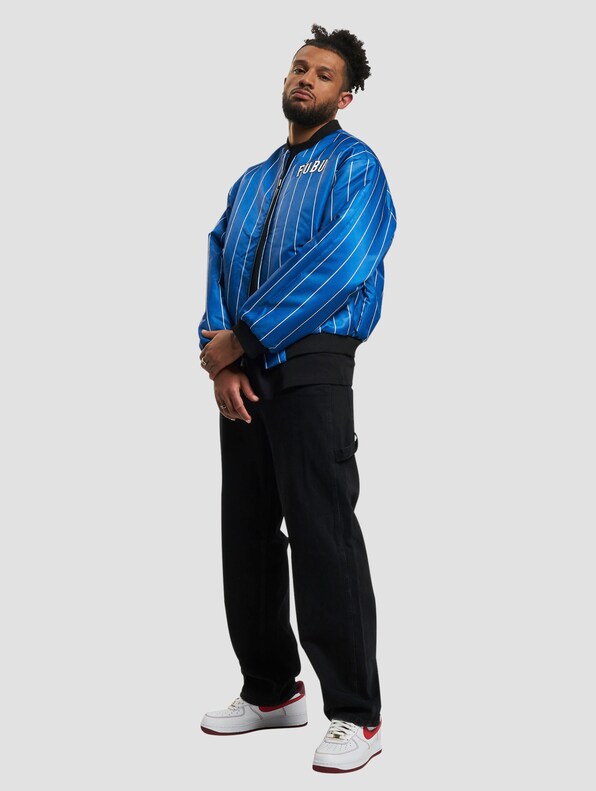 FUBU Varsity Reversible Satin Jacket-5