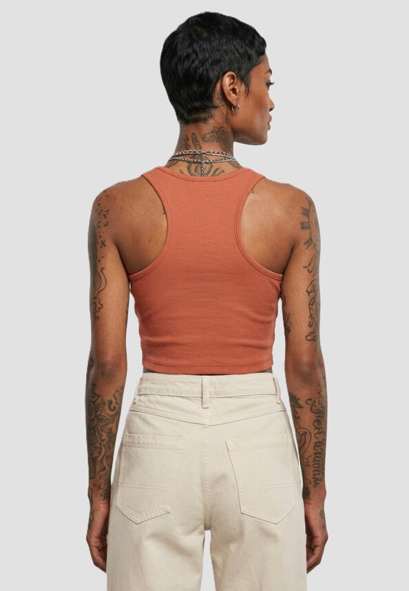 Ladies Cropped Rib-1