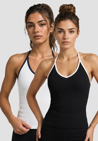 Ladies Contrast Piping 2-Pack