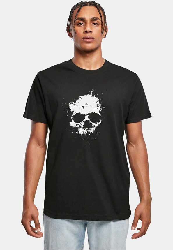 Artsy Skull Paint Tee-0