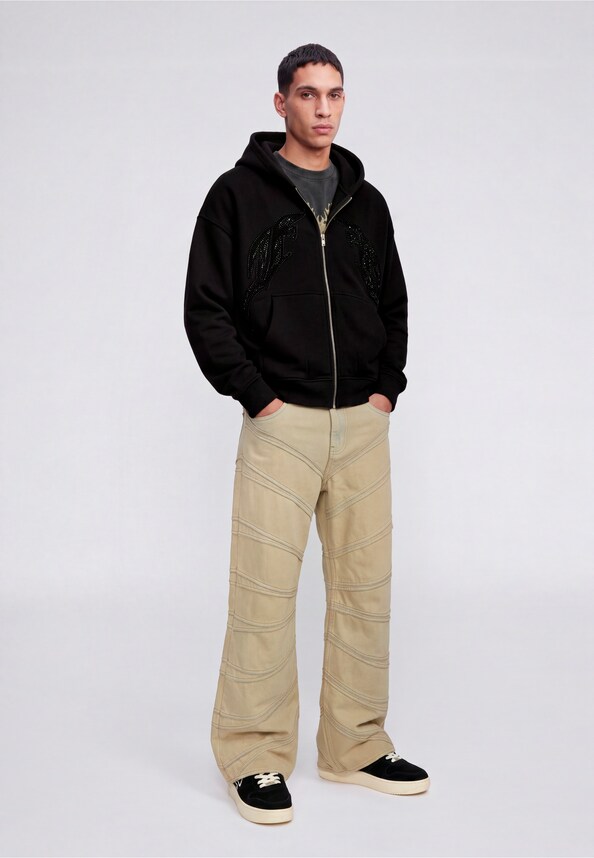 DOUBLE AVES PEARL FRONTZIP-2