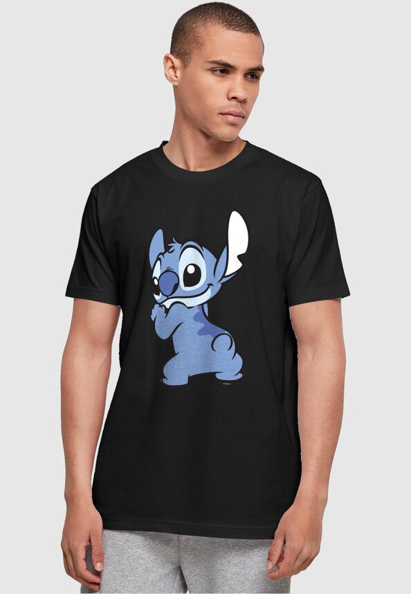 Lilo And Stitch - Stitch Backside Breast Basic T-Shirt-0