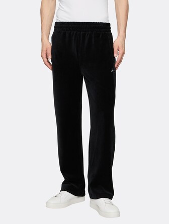 Logo Velours Straight Leg