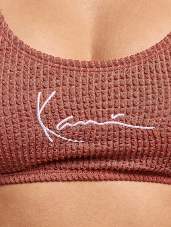 Karl Kani Small Signature Crinkle Bikini Top-3