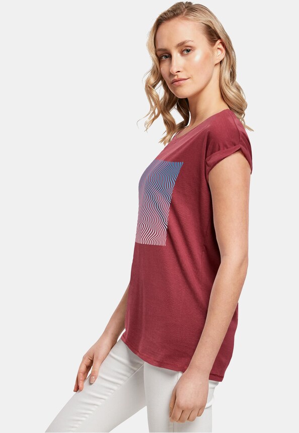 Ladies Summer - Wavy Pattern T-Shirt-2
