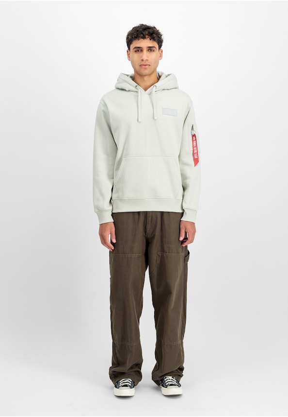 Back Print Hoodie Mirror Camo-0