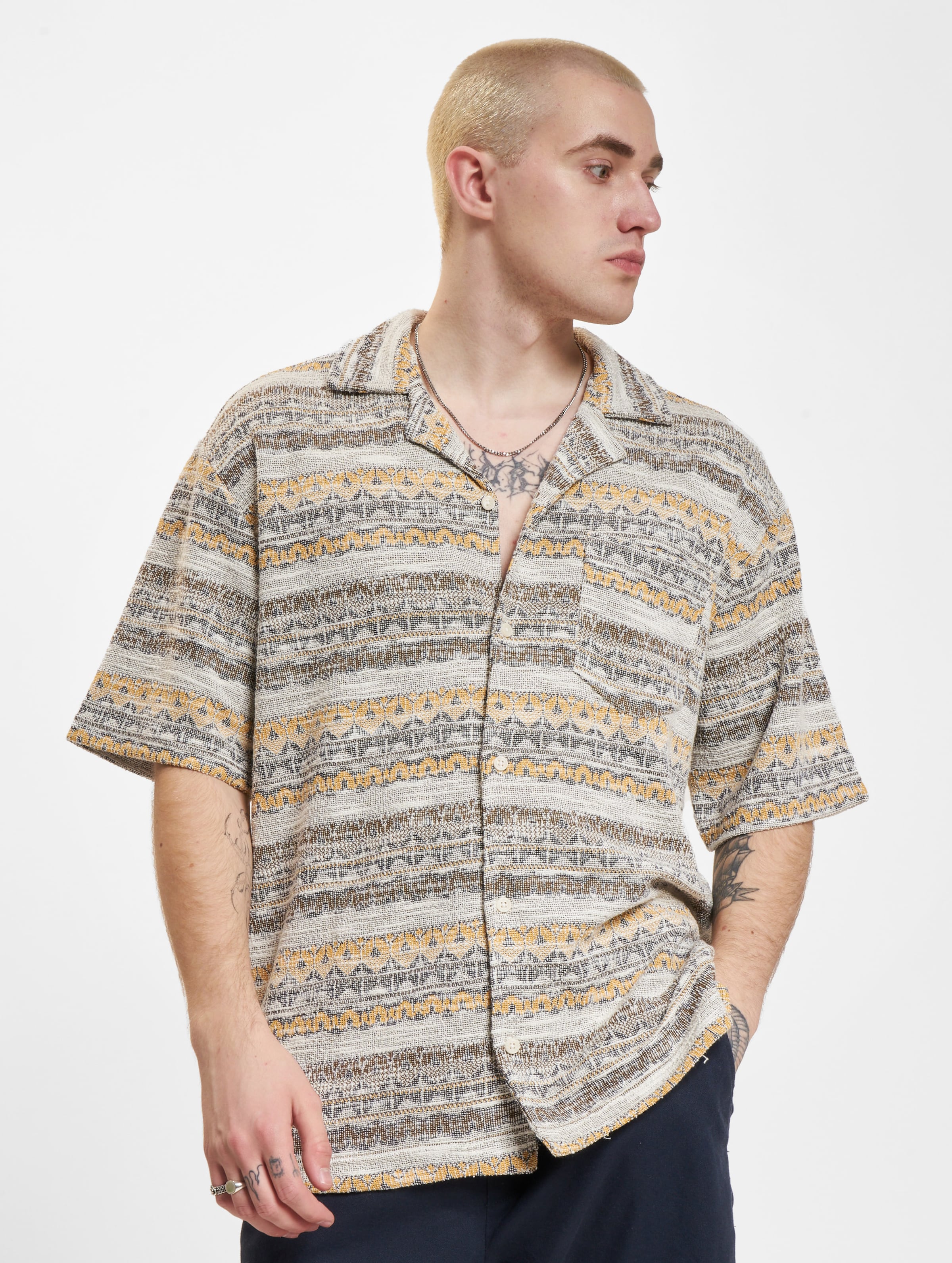 Redefined Rebel Alvin Hemden Männer,Unisex op kleur beige, Maat XL