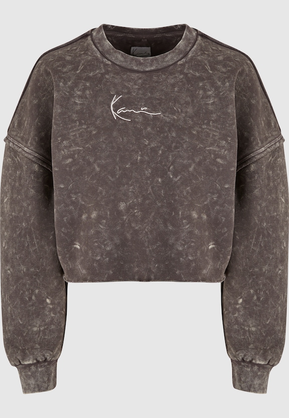 KW241-038-1 Karl Kani Small Signature Washed Crop Crew-3
