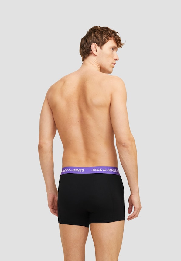 Jack & Jones Jacaxel Solid Trunks 3 Pack Boxershorts-2