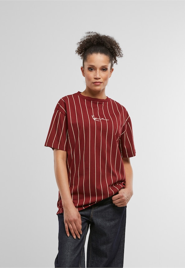 Small Signature Essential Pinstripe Os Tee-0