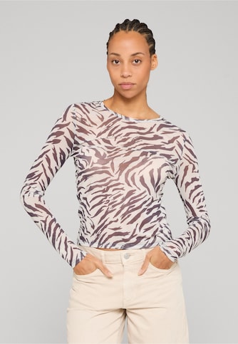 NMJUDITH L/S MESH TOP BG NOOS