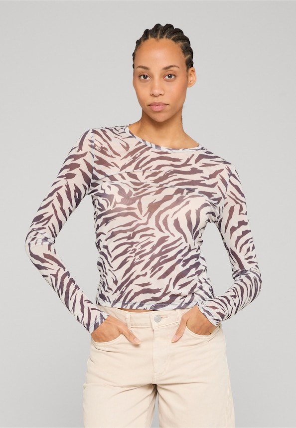 NMJUDITH L/S MESH TOP BG NOOS-0