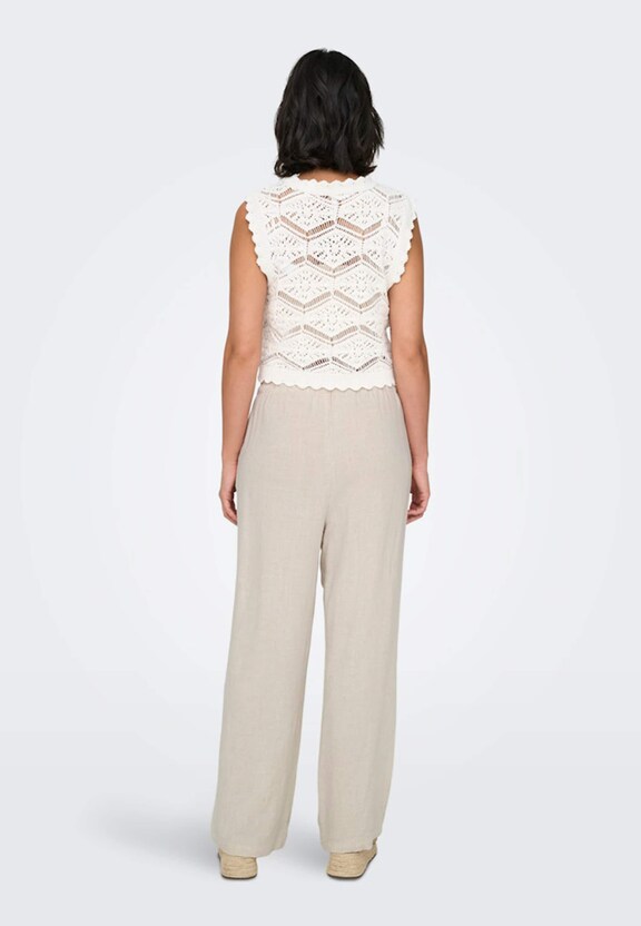 ONLSIESTA MW PULL-UP LINEN BL -1