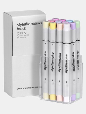 Brush 12pcs Pastell