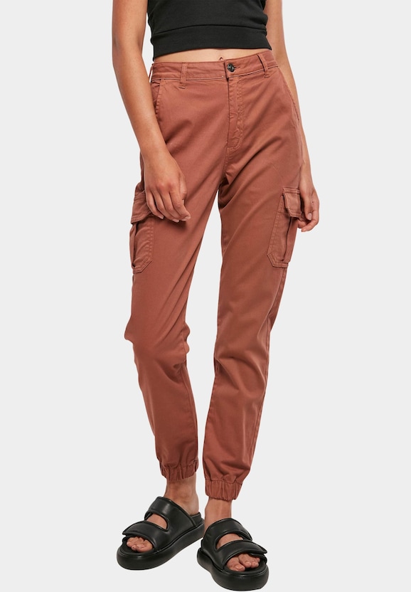 Urban Classics Ladies High Waist Cargo Pants-0