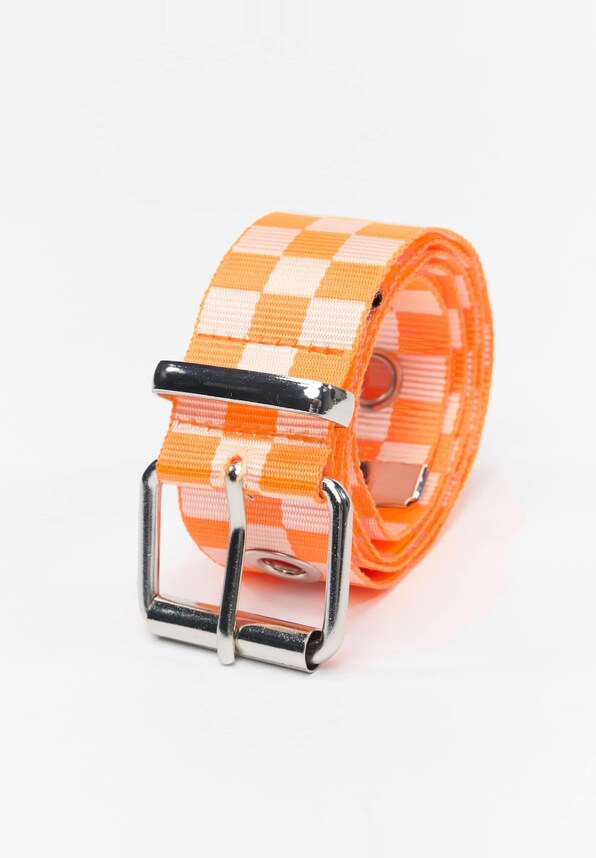 Checker With Eyelets Belt-1