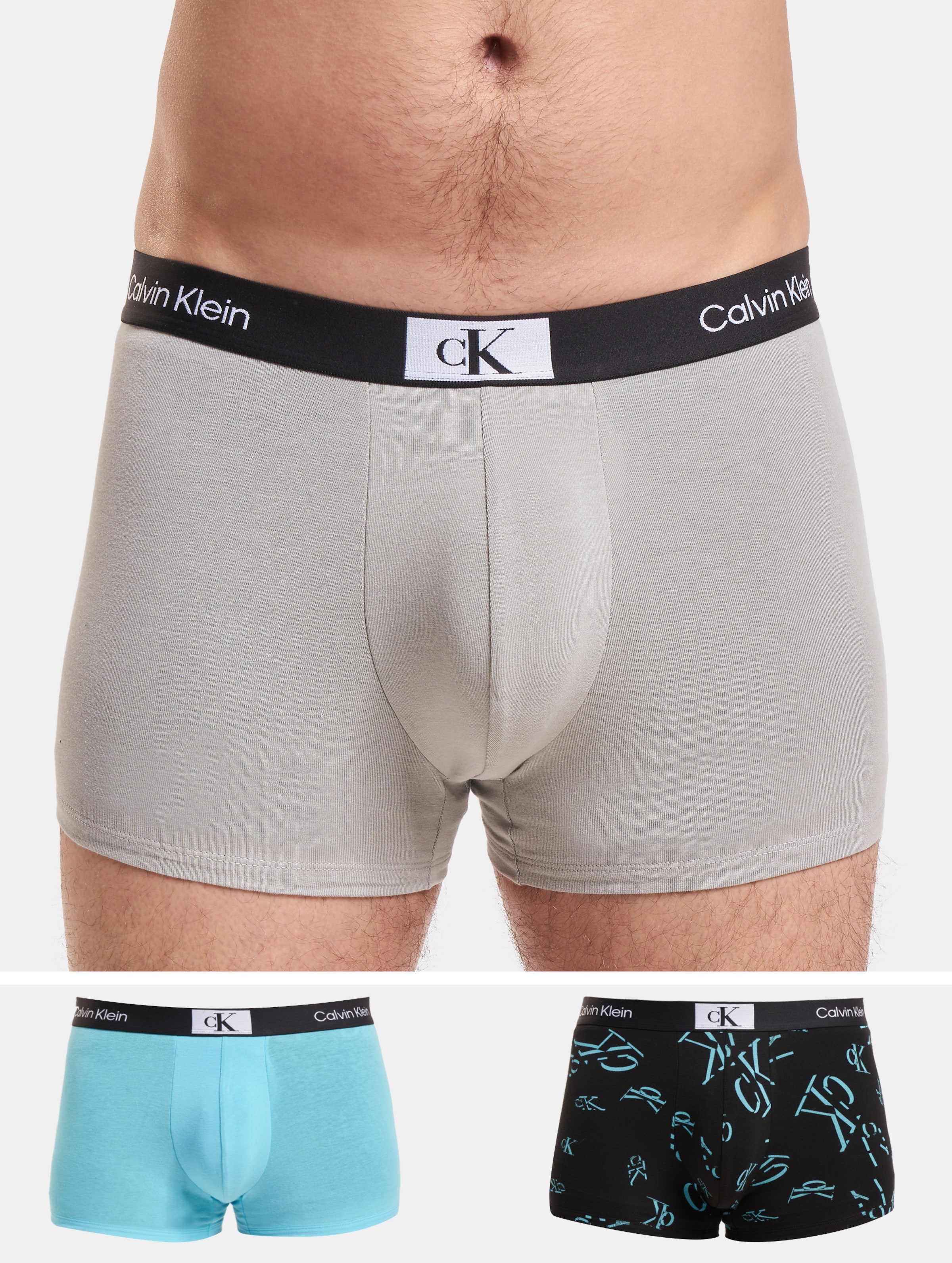 Calvin Klein Trunk 3 Pack Boxershorts Mannen op kleur kleurrijk, Maat L