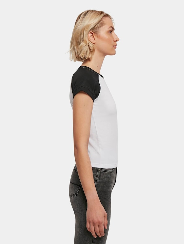 Ladies Organic Stretch Short Retro Baseball-3