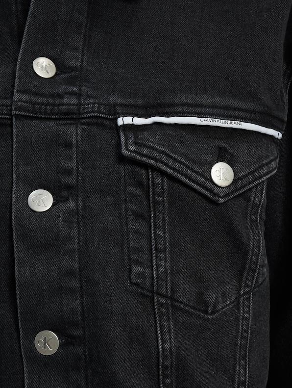 Calvin Klein Piping Detail Denim Jacket-5