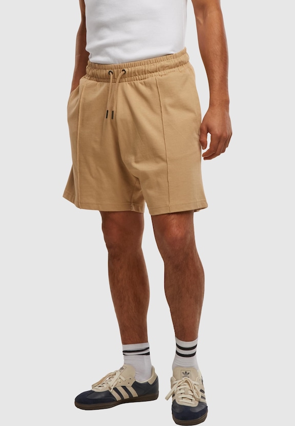 Heavy Jersey Pintuck Track Shorts-0