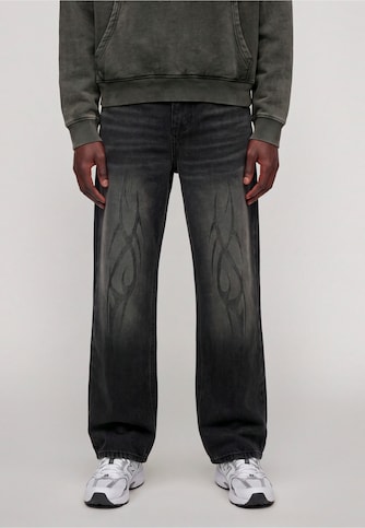 TRIBAL DISTRESSED PRINT BOOTCUT VINTAGE DENIM