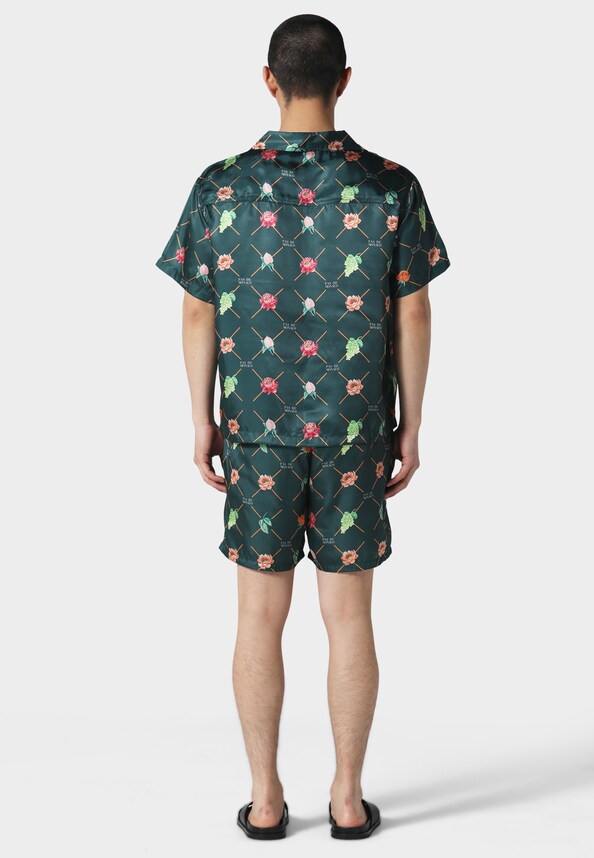 FRUIT MONOGRAM CUBAN  SHIRT-5