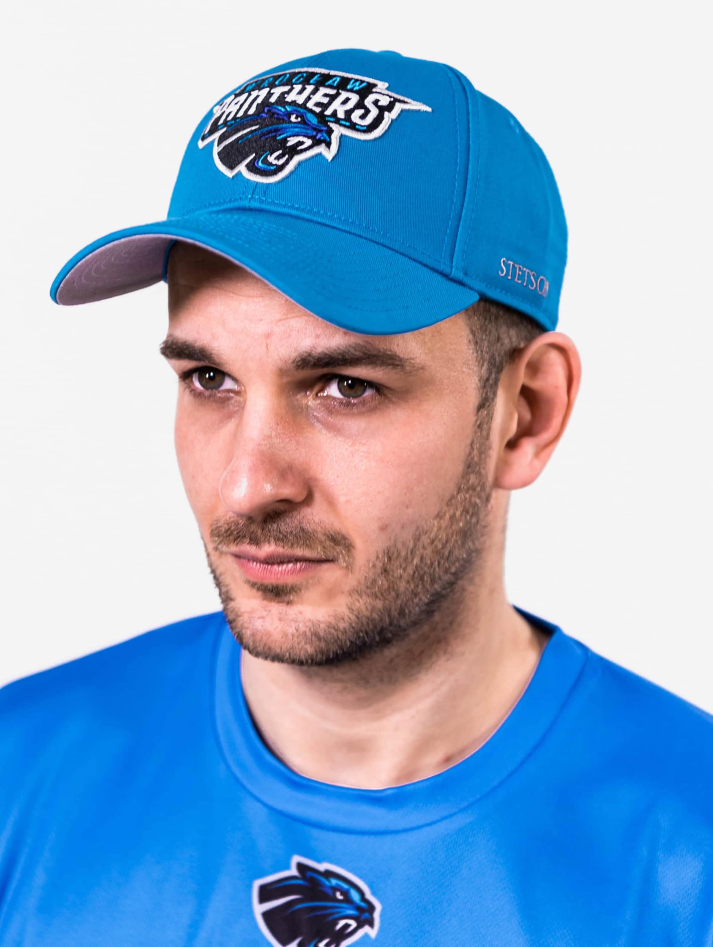 European League Of Football Wroclaw Panthers Baseball Cap Unisex op kleur blauw, Maat ADJUSTABLE