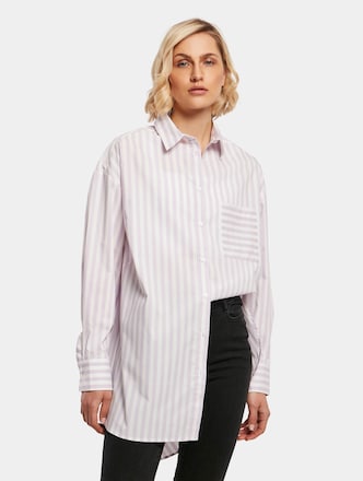 Ladies Oversized Stripe Shirt