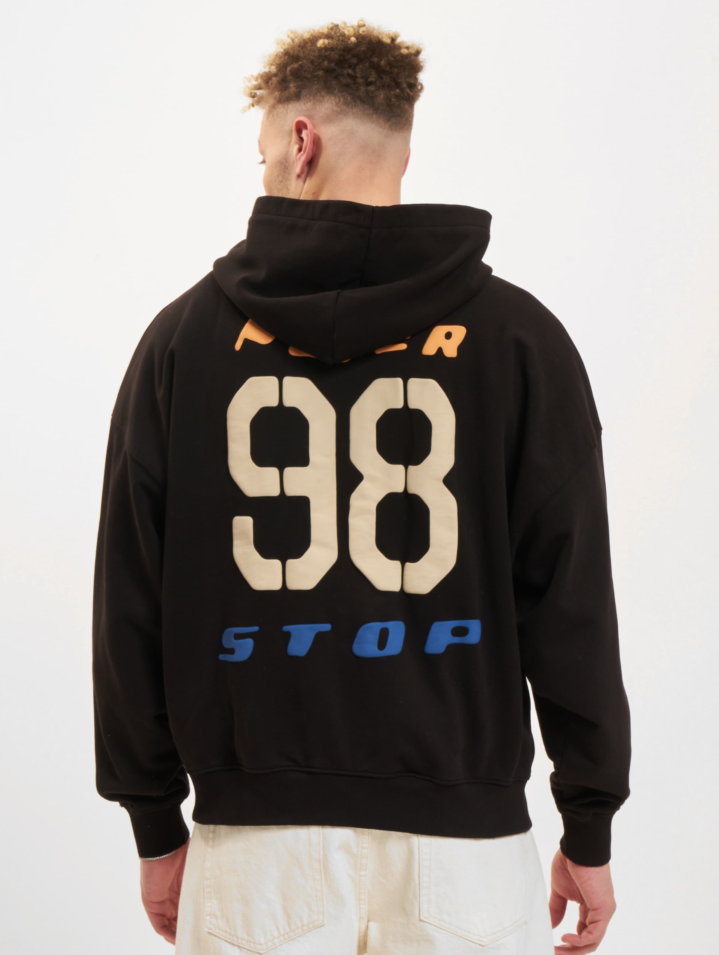 PEGADOR Corey Terry Boxy Zip Hoodie Mannen op kleur zwart, Maat L