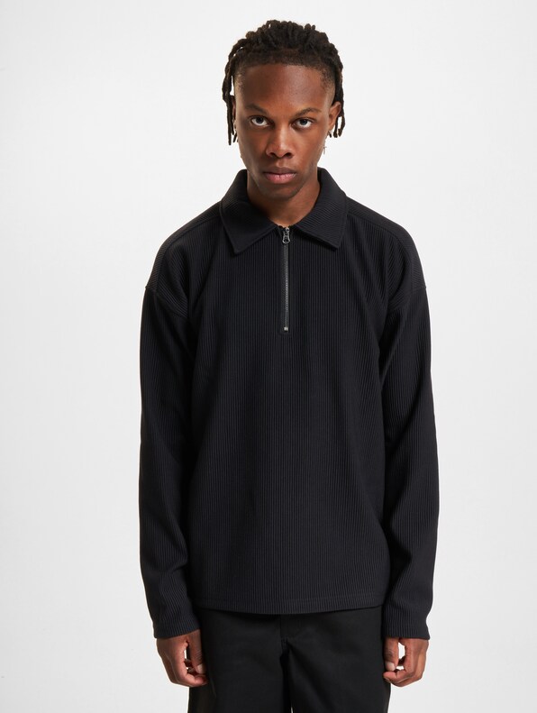 Rick Plisse Sweat Zip Split Polo-2