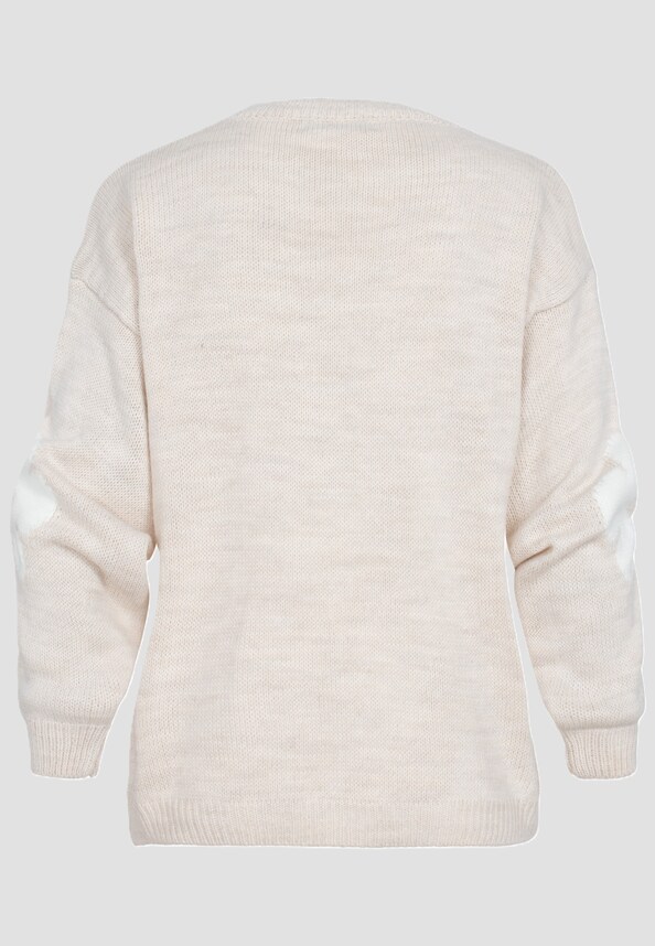 Cloud 5ive Crewneck Knit Sweater with Flowers-1