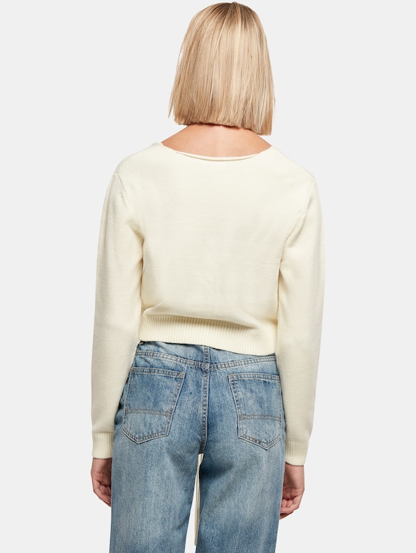Chest Signature Gathered Knit-1
