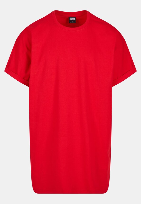 Long Shaped Turnup Tee-2