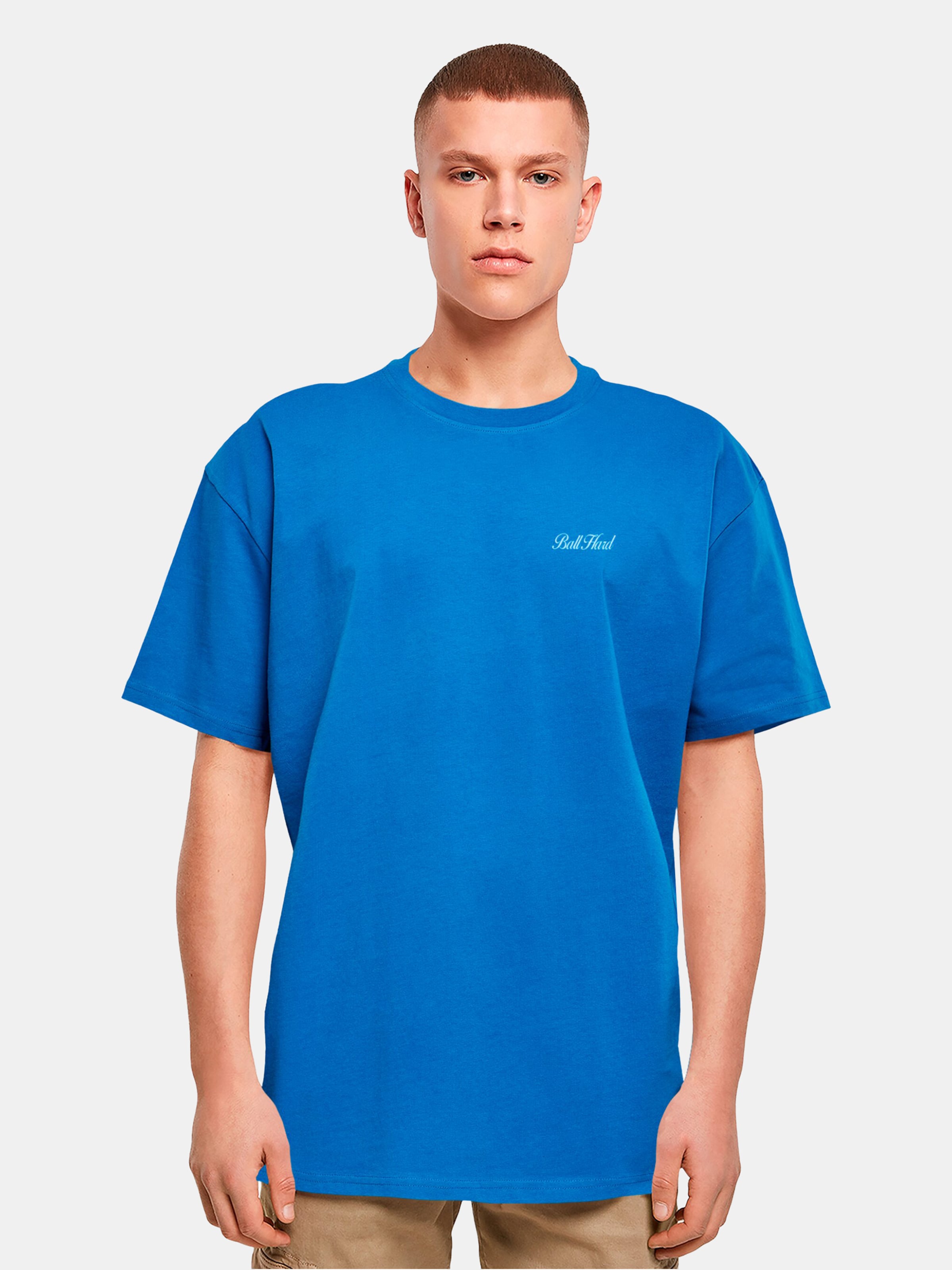 Mister Tee Upscale Ball Hard Heavy Oversize T-Shirts Männer,Unisex op kleur blauw, Maat L
