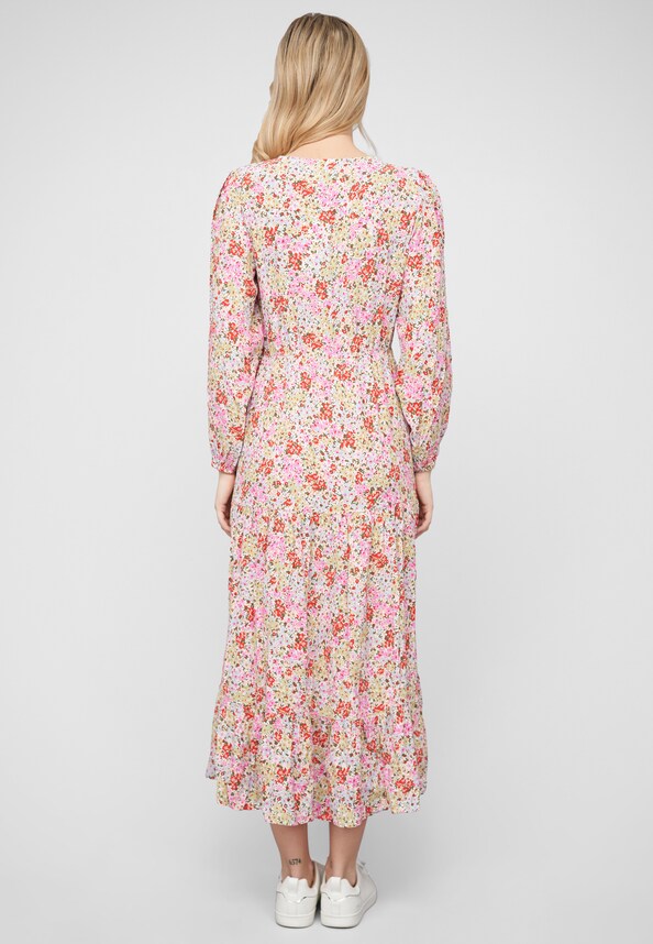 VIKIKKI V-NECK L/S MIDI DRESS/SU/R-1