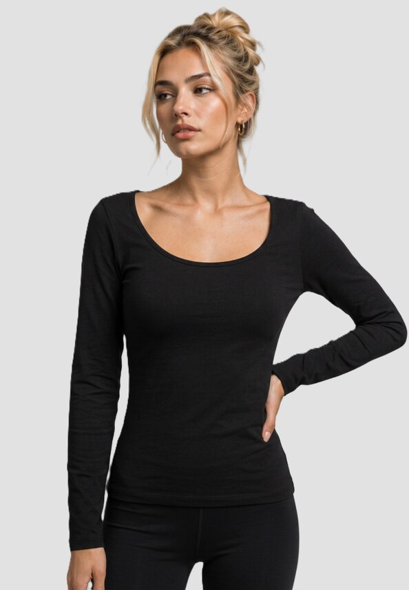 Ladies Wide Neck-0